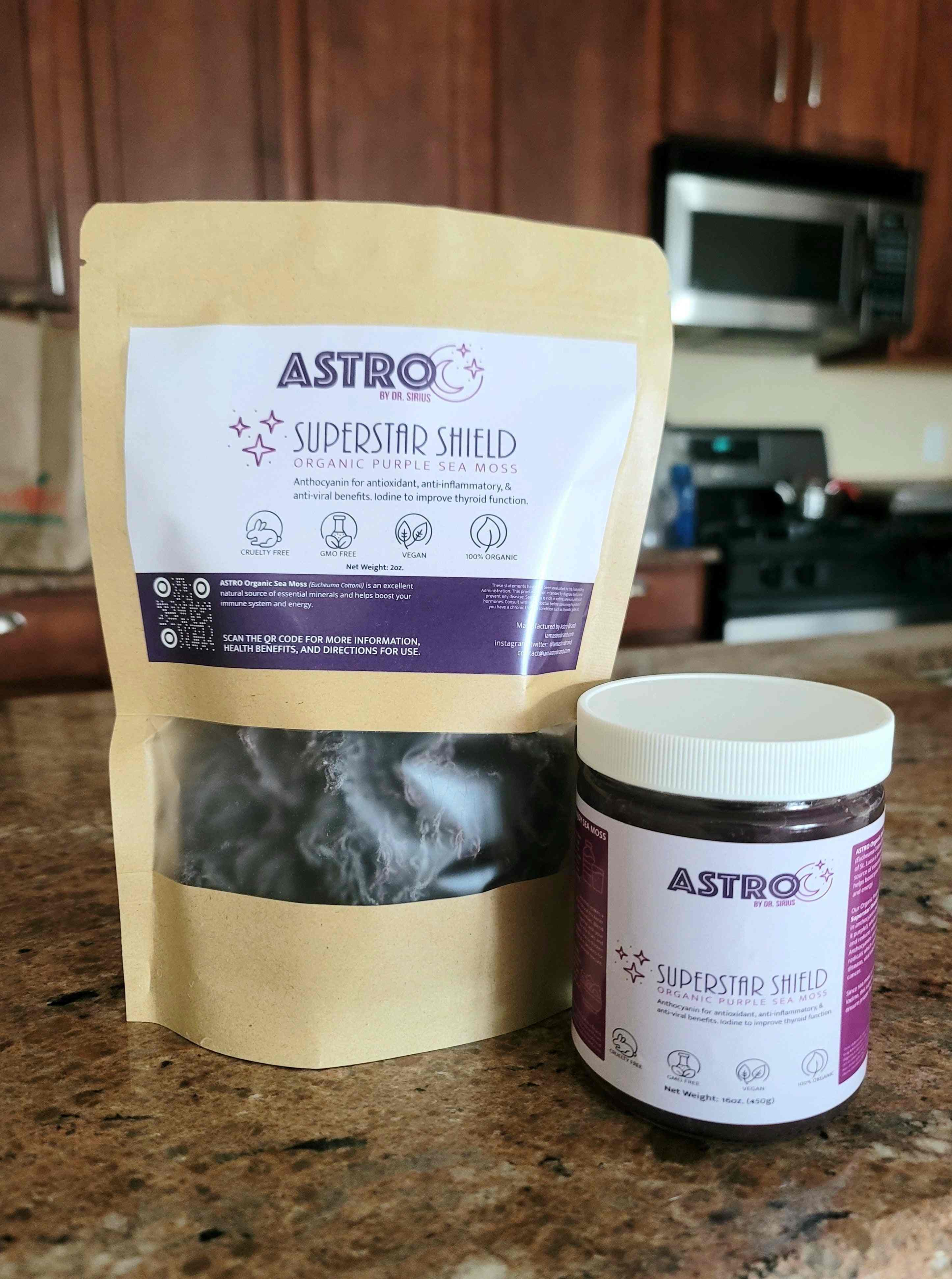 Astro Super Star Shield Purple Raw Sea Moss