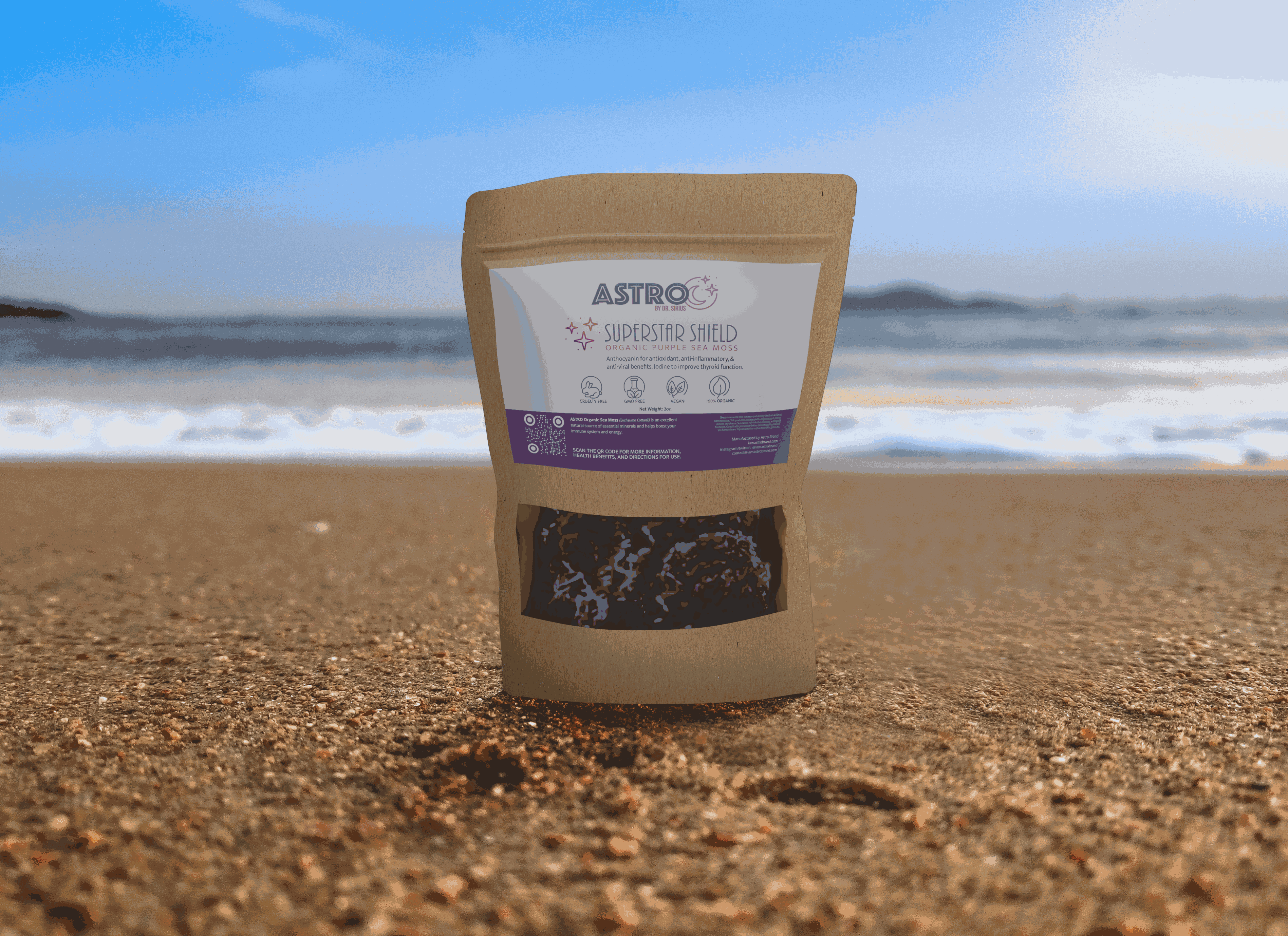 Astro Super Star Shield Purple Raw Sea Moss
